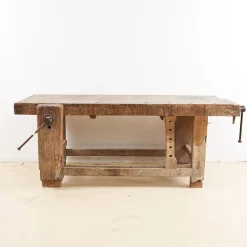 Antike Werkbank aus Holz