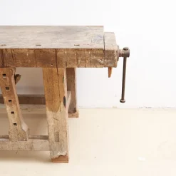 Antike Werkbank aus Holz