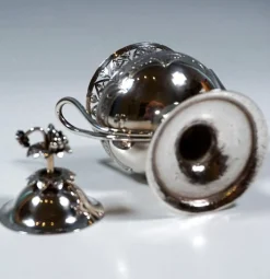 Antike Wiener Empire Zuckerurne aus Silber, 1805