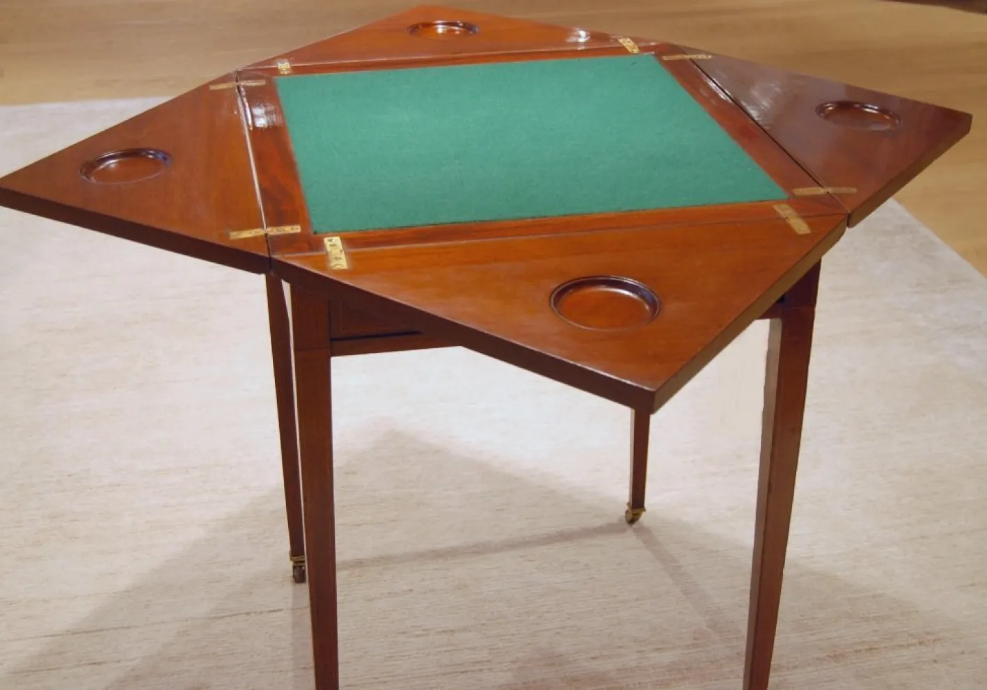 Antique Gaming Table in Mahogany, 1890s