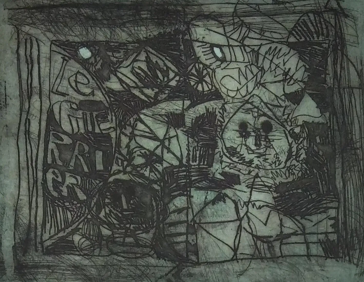 Antoni Clave, Ohne Titel, 1990, Gravur & Lithographie