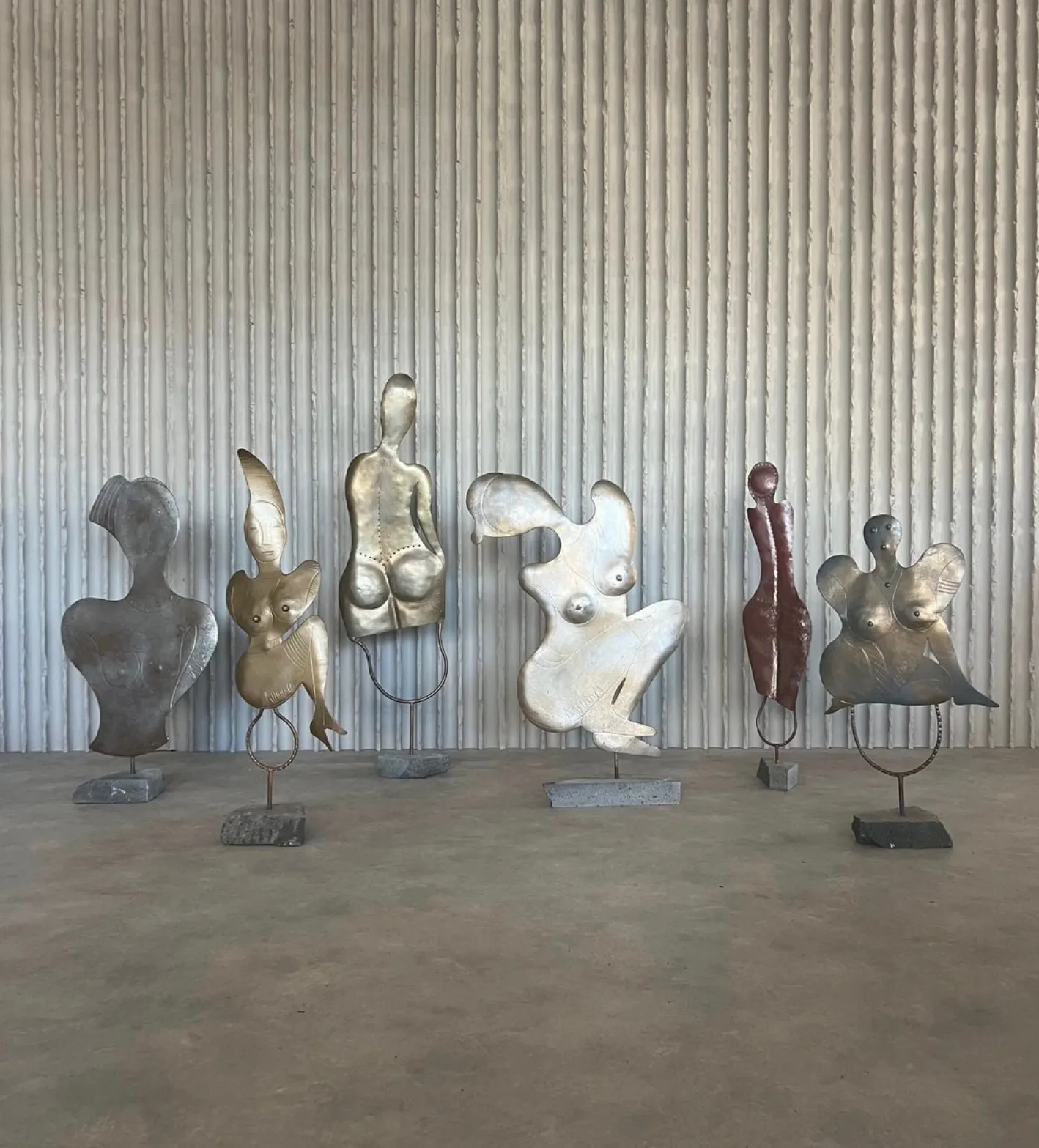Antonio Misuraca, Aktkomposition, 1980er, Metall