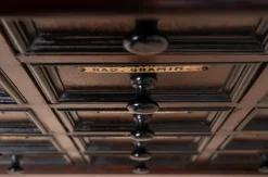 Apothekerschrank aus Eichenholz, 1920er