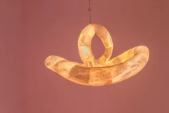 Aqua Fossil Light V Hängelampe aus Alabaster von Amarist Studio