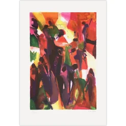 Arlette Le More, Grosses Dames & Petits Légumes, 1998, Lithographie