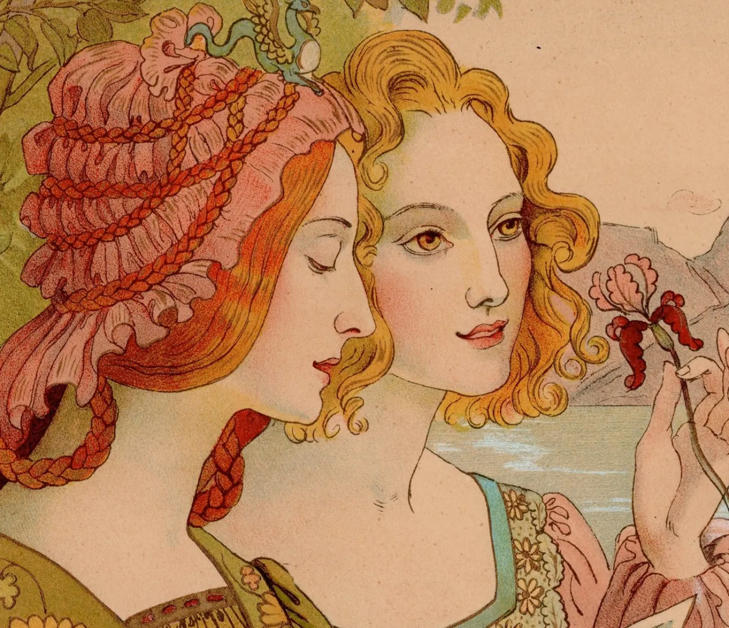 Armand Point, Légende Dorée, 1897, Lithographie auf Papier
