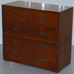 Army & Navy CSL Campaign Kommode mit Schreibtisch, 1890er