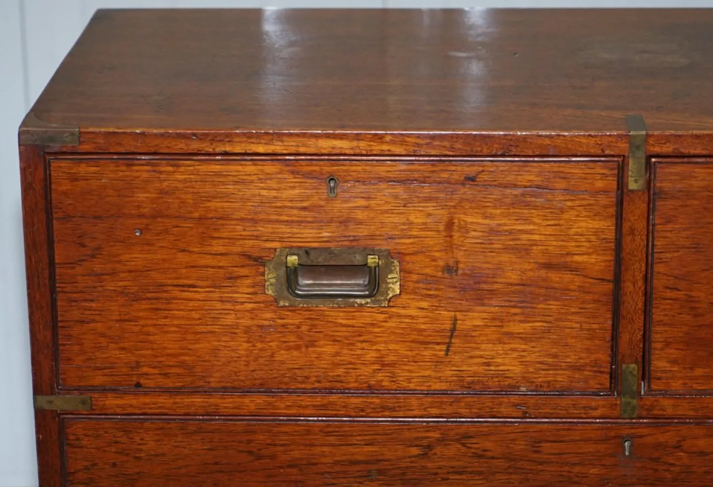Army & Navy CSL Campaign Kommode mit Schreibtisch, 1890er