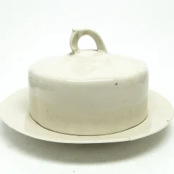 Art Deco Butterdose von Chodzież Pottery, Polen, 1950er