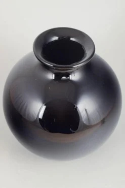 Art Deco Cryopas Vase aus Glas von Harald Notini für Pukebergs Glasbruk, 1920er
