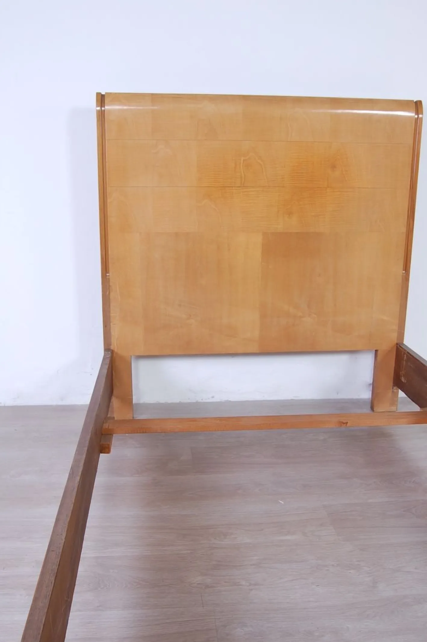 Art Deco Einzelbett aus Buche, 1930er
