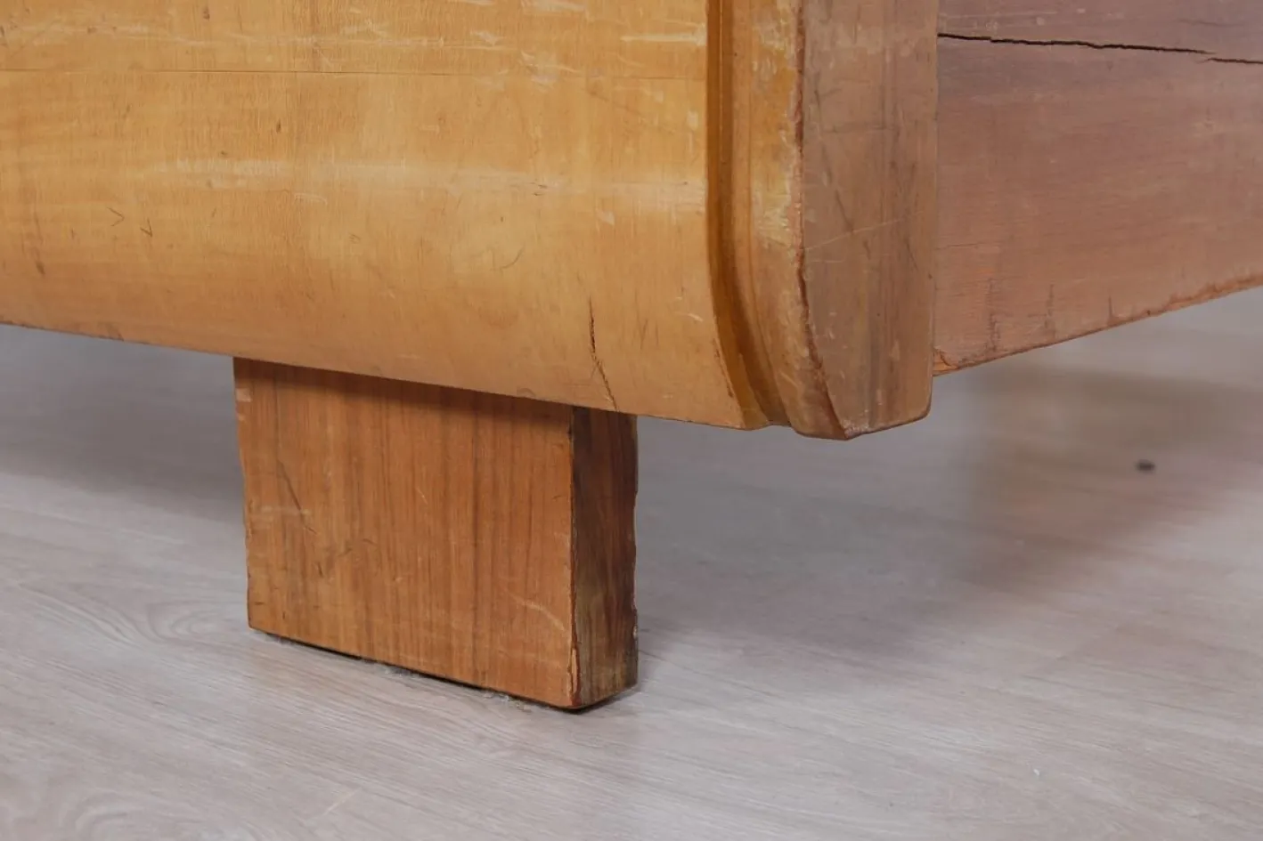 Art Deco Einzelbett aus Buche, 1930er