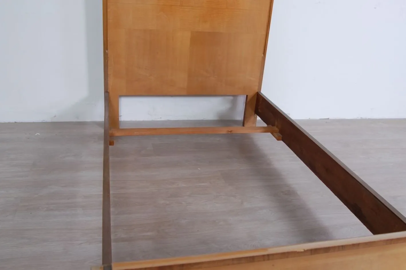 Art Deco Einzelbett aus Buche, 1930er