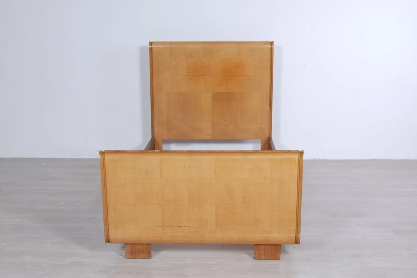 Art Deco Einzelbett aus Buche, 1930er
