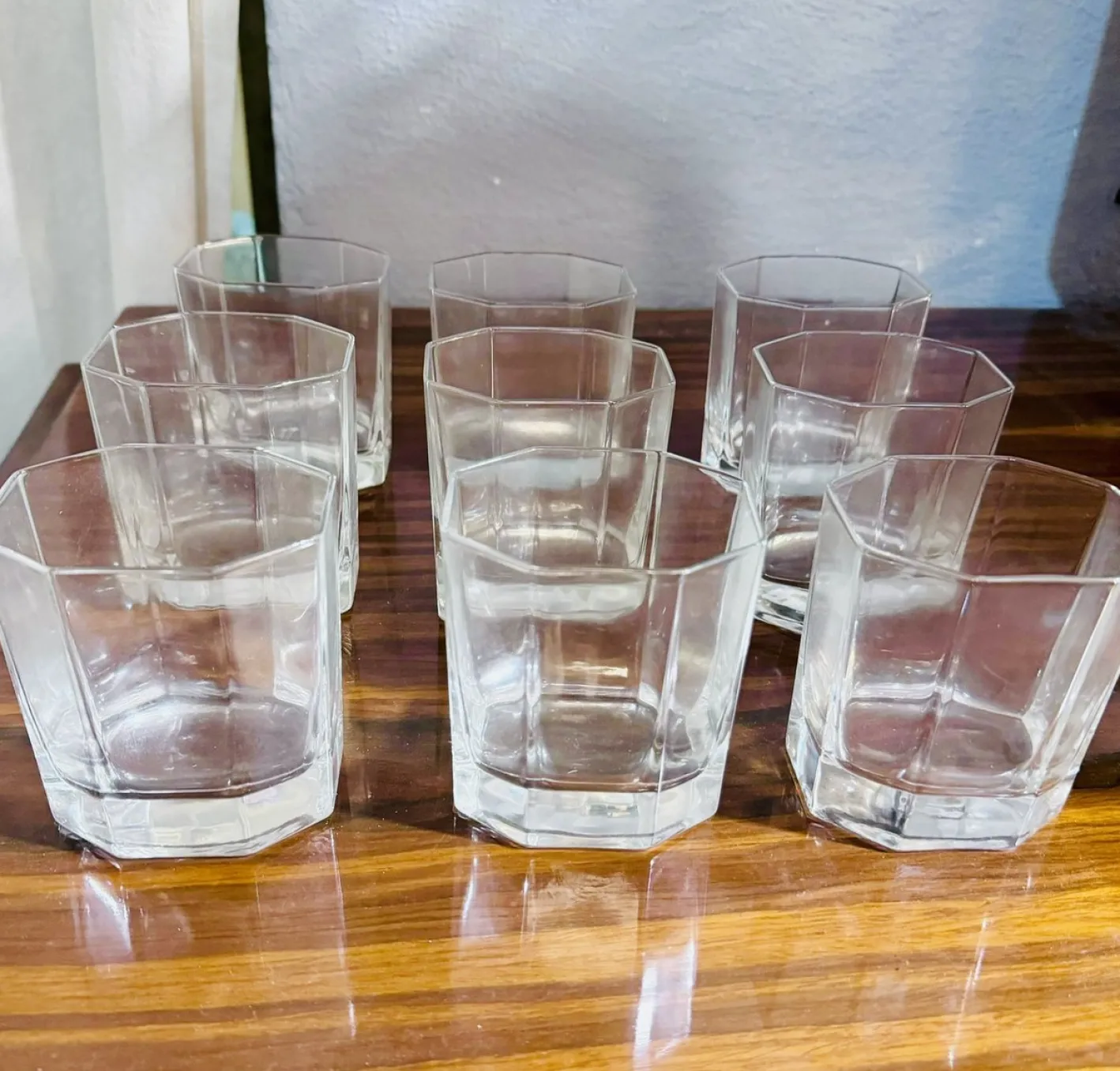 Art Deco Glas Set, 9 . Set