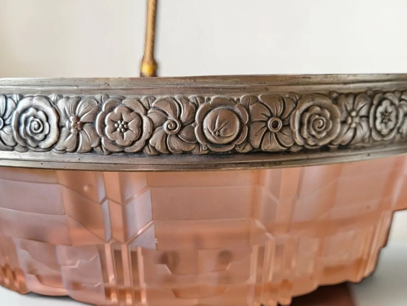 Art Deco Hängelampe von Muller Frères, 1920er