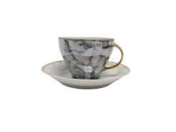 Art Deco Kaffeetassen von Ćmielów, Polen, 1960er, 4er Set