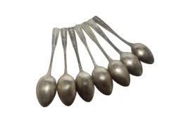 Art Deco Löffel aus Messing, 1950er, 6er Set
