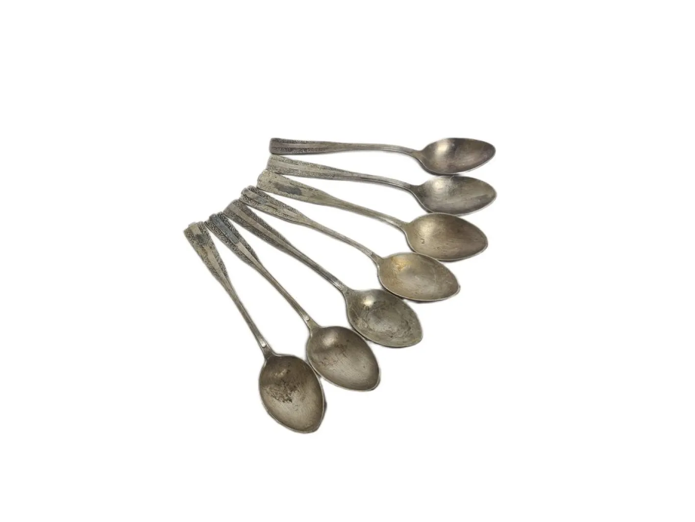 Art Deco Löffel aus Messing, 1950er, 6er Set