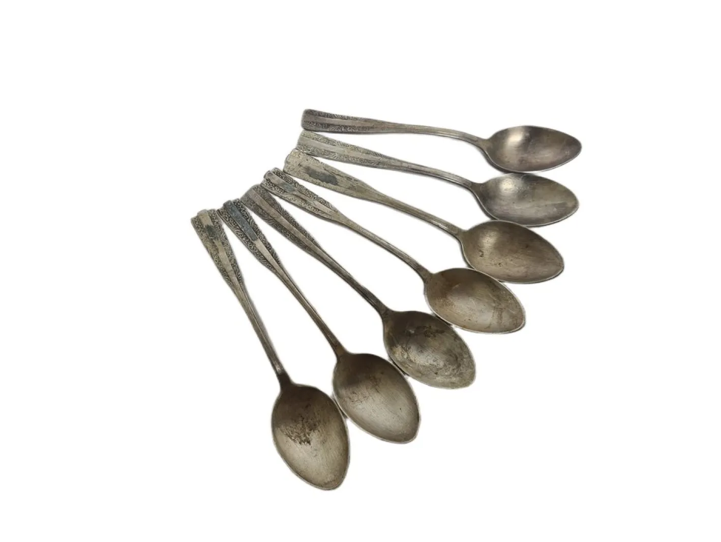 Art Deco Löffel aus Messing, 1950er, 6er Set