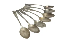 Art Deco Löffel aus Messing, 1950er, 6er Set