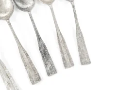 Art Deco Löffel aus Messing, 1950er, 6 . Set