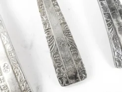 Art Deco Löffel aus Messing, 1950er, 6 . Set
