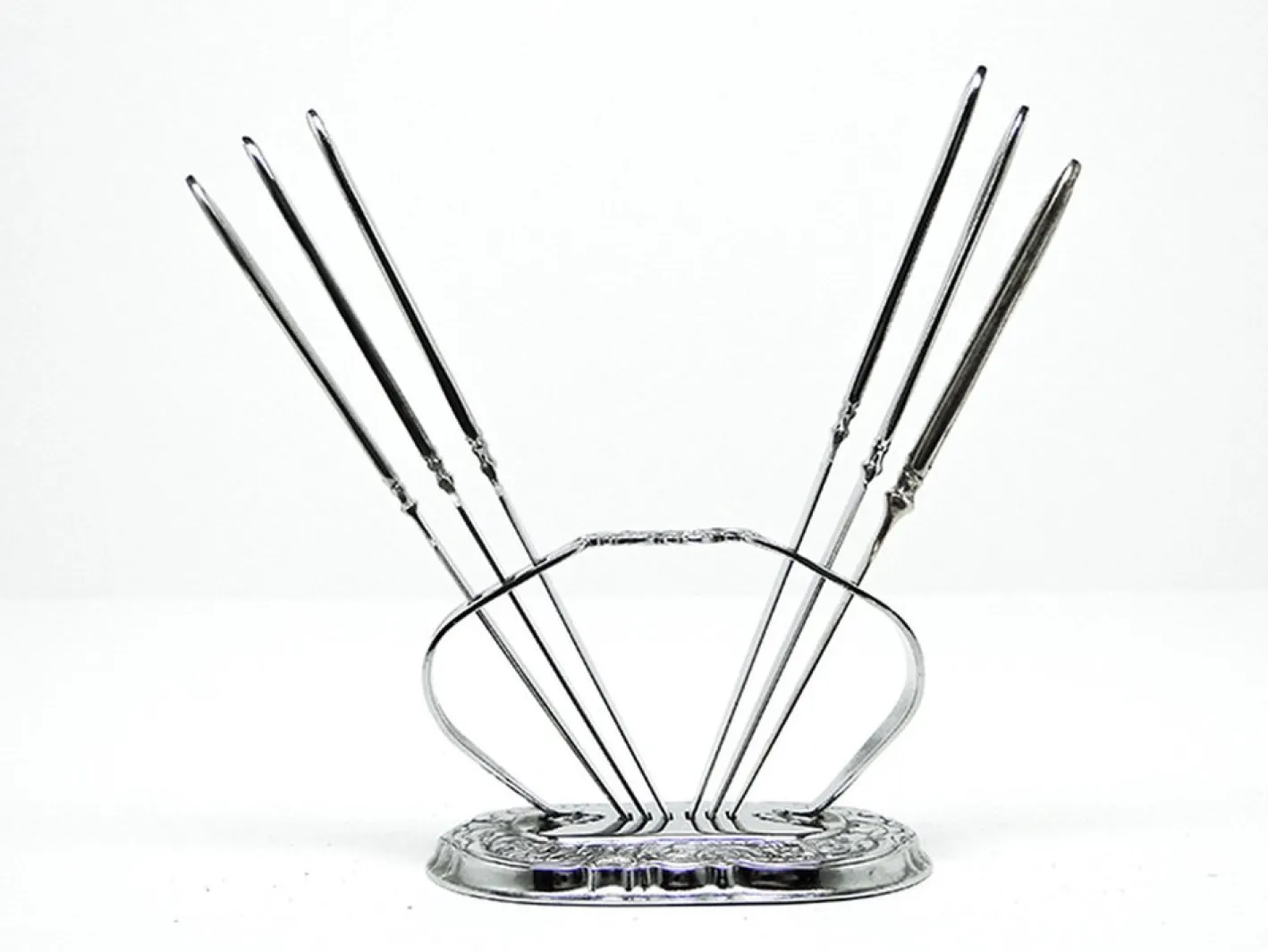 Art Deco Messerständer, Schweden, 1930er, 7 Set