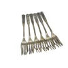 Art Deco Messinggabeln von HEFRA, 1960er, 6er Set