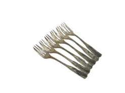 Art Deco Messinggabeln von HEFRA, 1960er, 6er Set