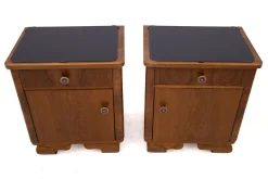 Art Deco Nachttische, 1950er, 2er Set