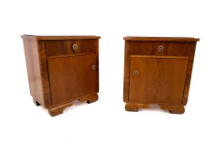Art Deco Nachttische, 1950er, 2er Set