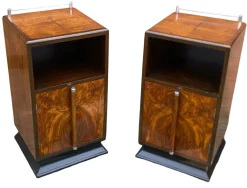 Art Deco Nachttische, 1930er, 2er Set