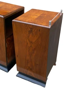Art Deco Nachttische, 1930er, 2er Set