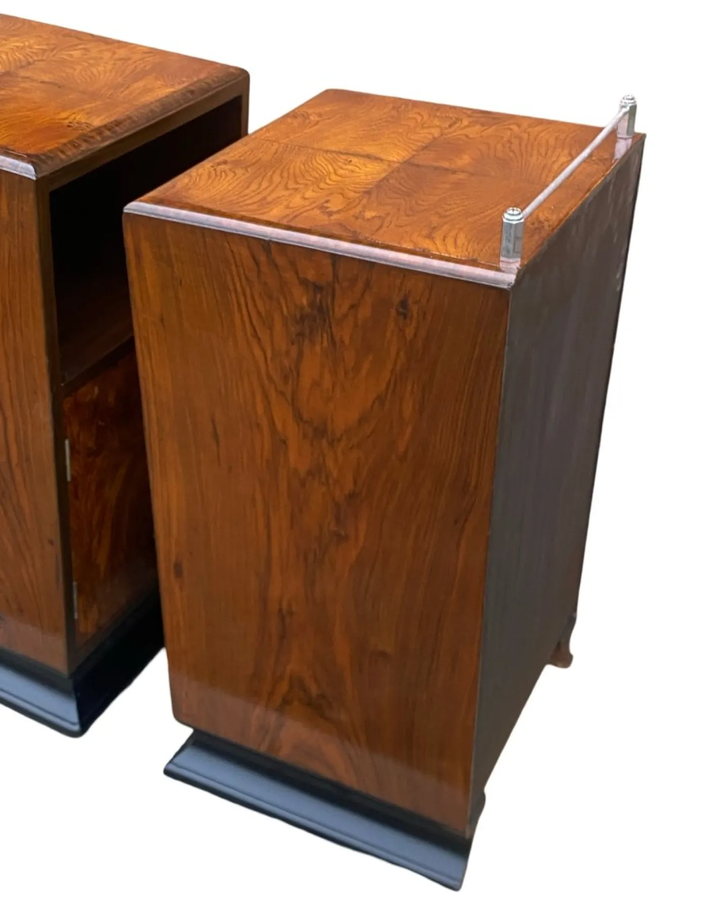 Art Deco Nachttische, 1930er, 2er Set