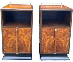 Art Deco Nachttische, 1930er, 2er Set