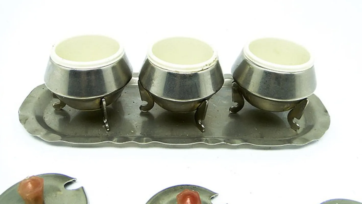 Art Deco Salzbehälter Set, Polen, 1950er, 4 . Set