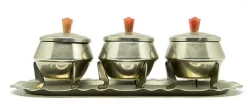 Art Deco Salzbehälter Set, Polen, 1950er, 4 . Set