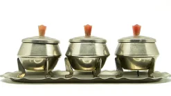 Art Deco Salzbehälter Set, Polen, 1950er, 4 . Set
