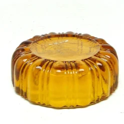 Art Deco Salzbehälter von Zabkowice Glassworks, Polen, 1930er