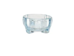 Art Deco Salzhalter von Zabkowice Glassworks, Poland, 1930er