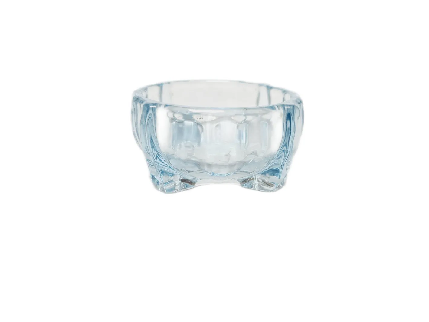 Art Deco Salzhalter von Zabkowice Glassworks, Poland, 1930er