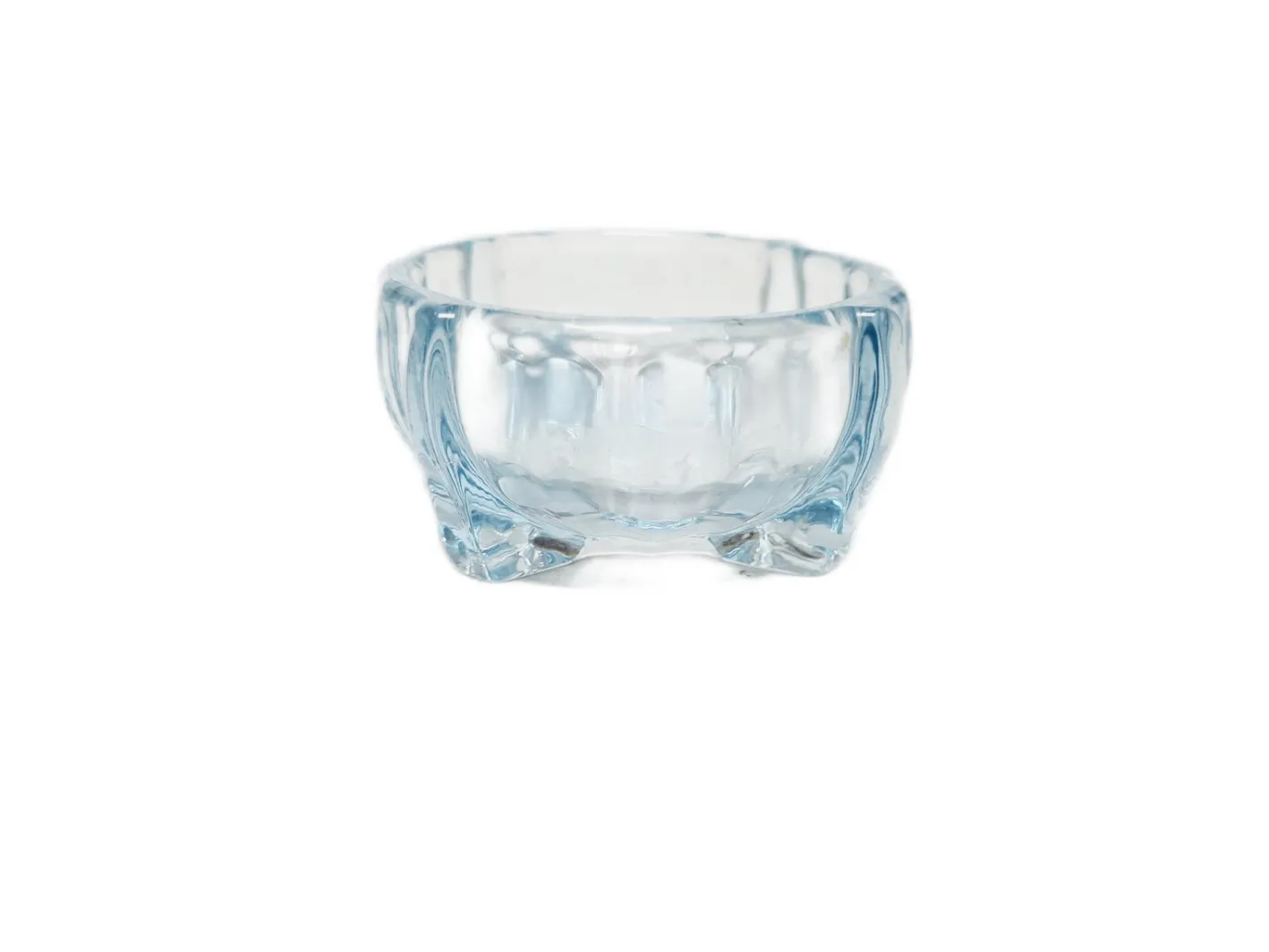 Art Deco Salzhalter von Zabkowice Glassworks, Poland, 1930er