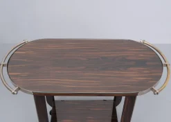 Art Deco Servierwagen aus Holz, 1930er
