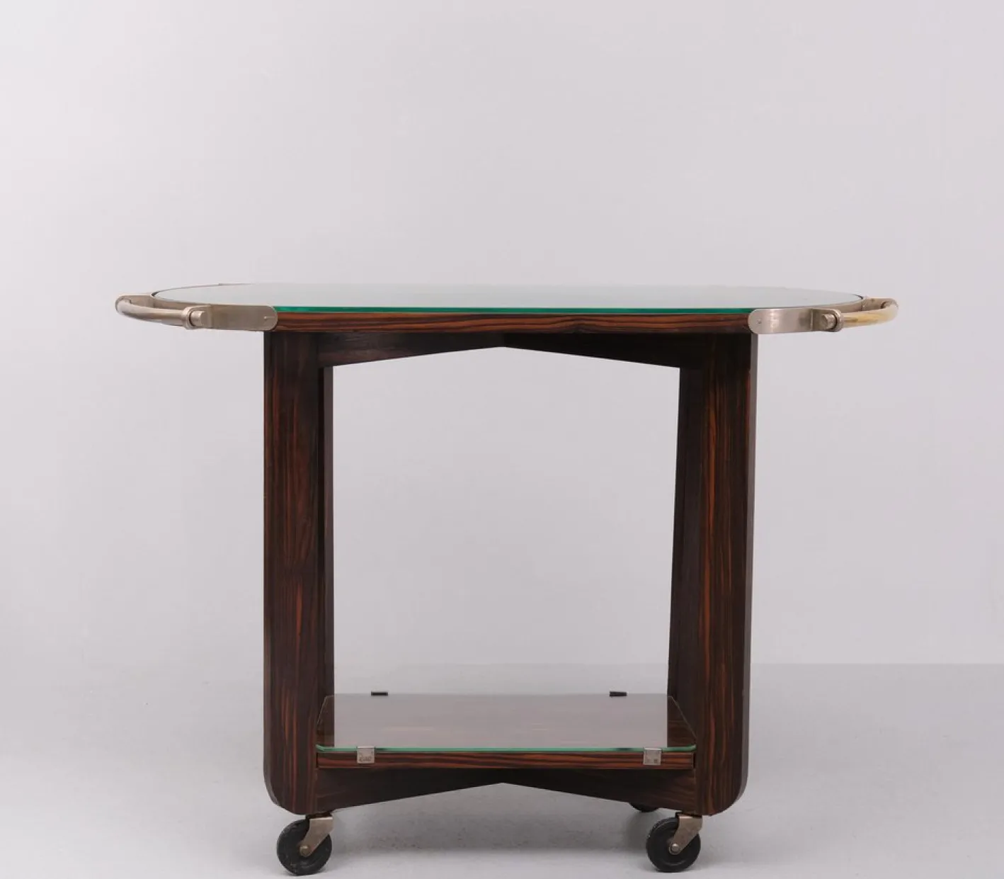 Art Deco Servierwagen aus Holz, 1930er