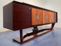Art Deco Sideboard mit Barschrank von Osvaldo Borsani, Italien, 1940er