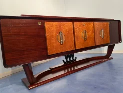 Art Deco Sideboard mit Barschrank von Osvaldo Borsani, Italien, 1940er