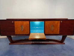 Art Deco Sideboard mit Barschrank von Osvaldo Borsani, Italien, 1940er