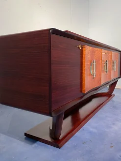 Art Deco Sideboard mit Barschrank von Osvaldo Borsani, Italien, 1940er