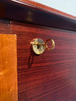 Art Deco Sideboard mit Barschrank von Osvaldo Borsani, Italien, 1940er